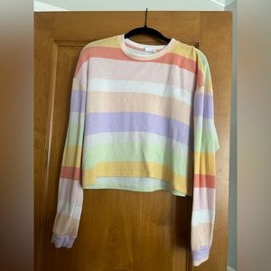 Le Lis Rainbow Long Sleeve Shirt Small